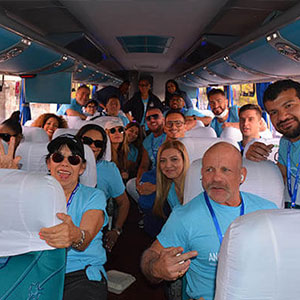corporate event charter bus service