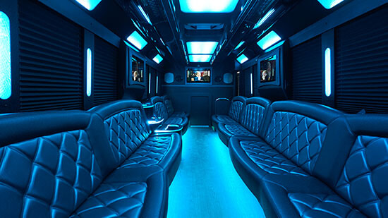 led lighting party bus system