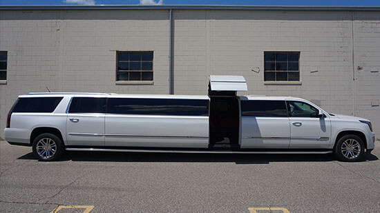 luxurious stretch limousine