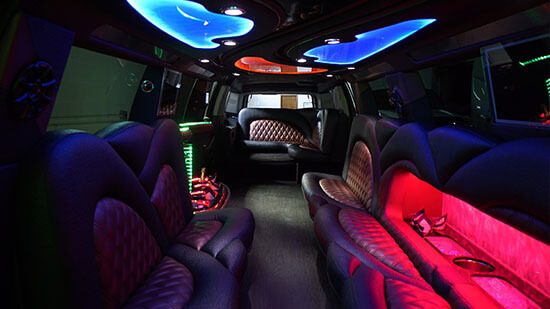 opulent san jose party bus interior